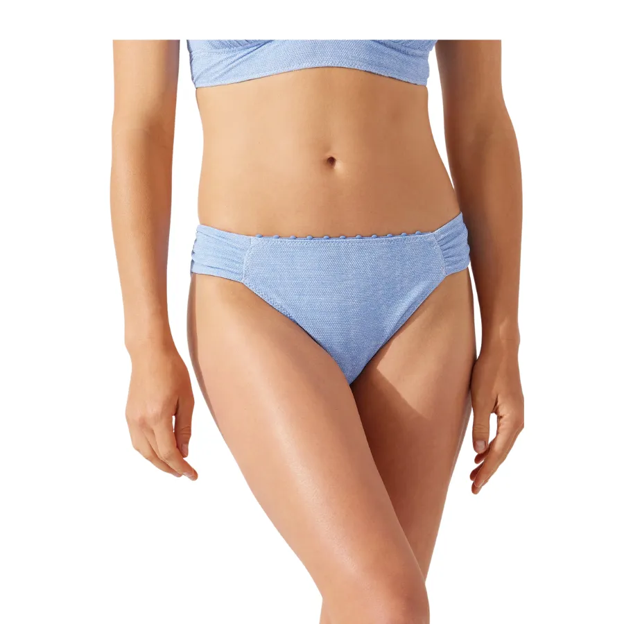 Tommy Bahama Reversible Side Shirred Hipster SS200391 - Island Cays Abalone Blue Monday
