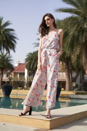 Turwon Floral Front Knot Co-ord Set