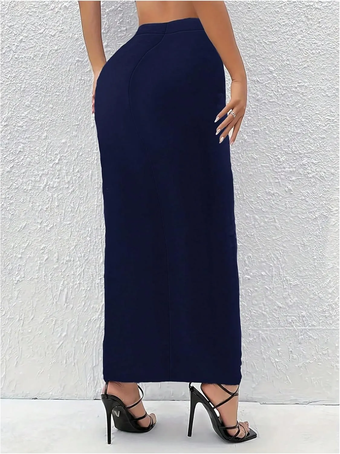Verdusa Women's High Waist Long Pencil Skirt Work Bodycon Skirts