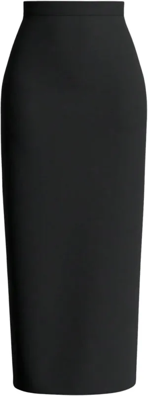 Verdusa Women's High Waist Long Pencil Skirt Work Bodycon Skirts