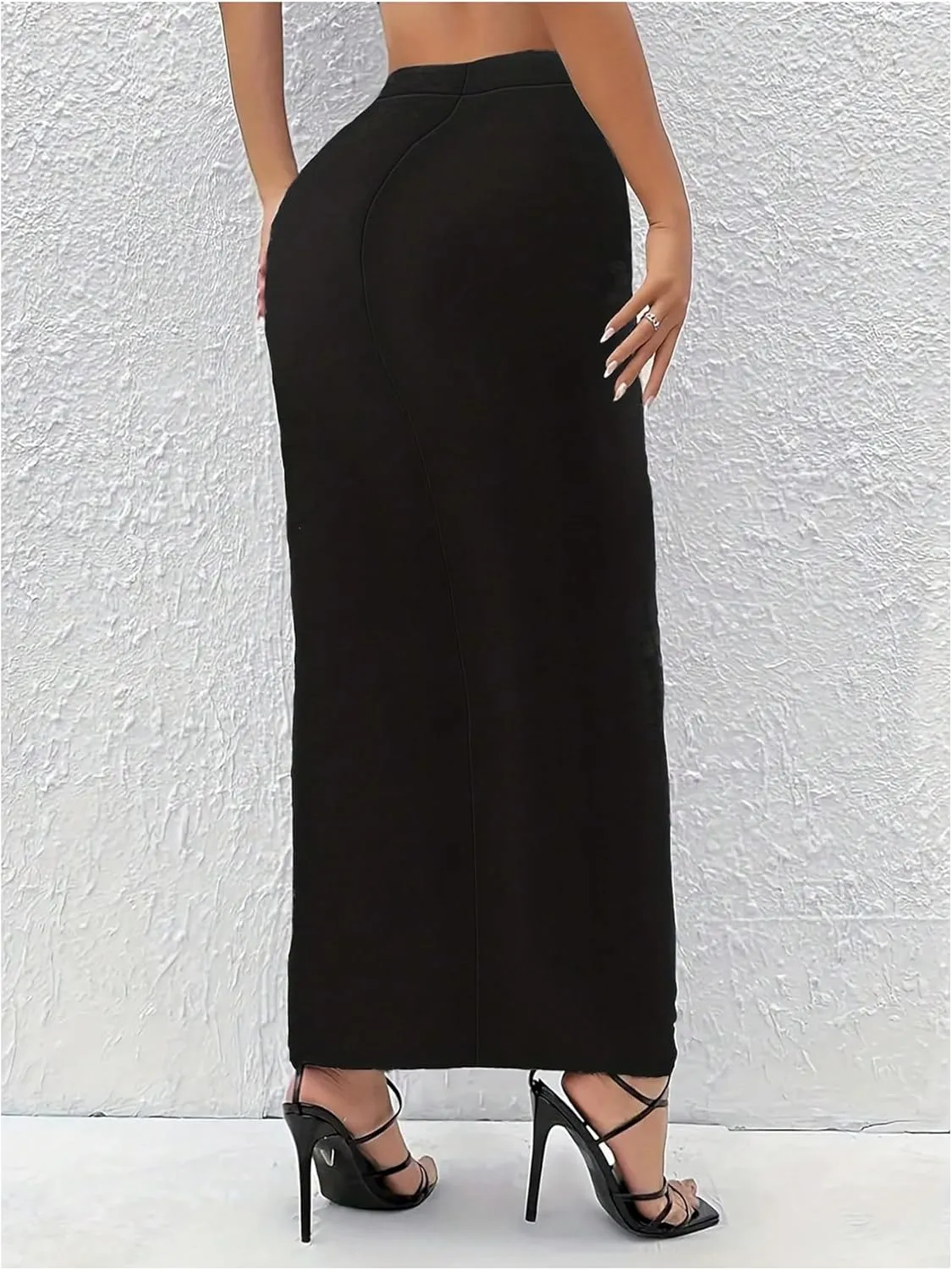 Verdusa Women's High Waist Long Pencil Skirt Work Bodycon Skirts